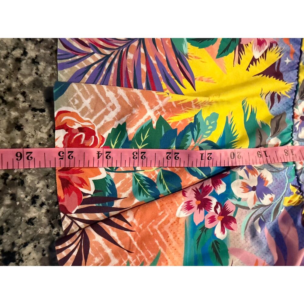 NWT Johnny Was California Wrap Tankini Top Large Tropical Floral Peplum Swim Top - Picture 10 of 10